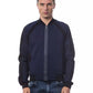 Sleek Blue Bomber Jacket - Tailored Fit