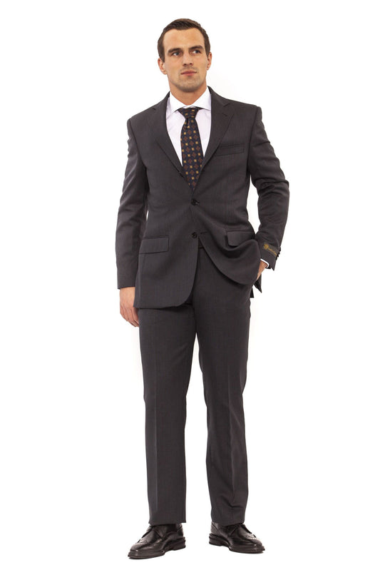Elegant Gray Classic Fit Suit