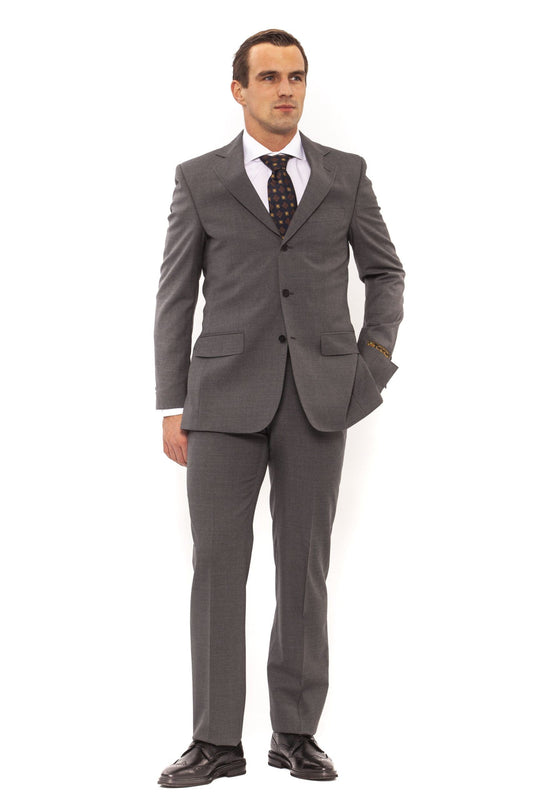 Elegant Tailored Gray Classic Fit Suit