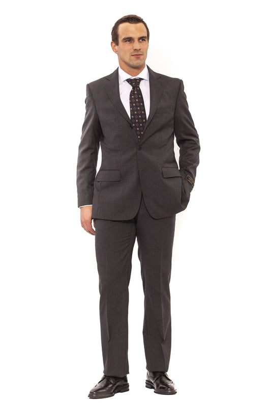 Elegant Gray Classic Fit Suit for The Modern Man