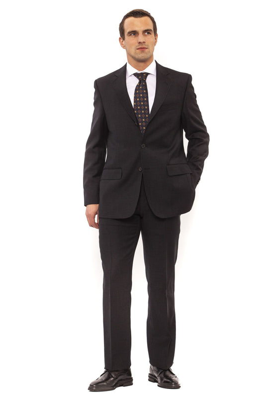 Elegance Unveiled: Classic Gray Three-Piece Suit