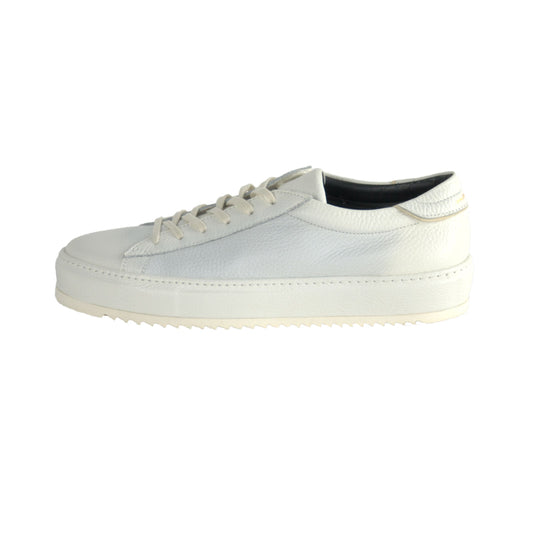 Pristine White Leather Luxury Sneakers