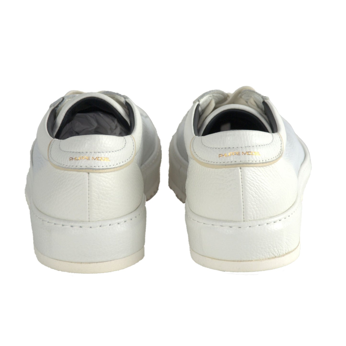 Pristine White Leather Luxury Sneakers