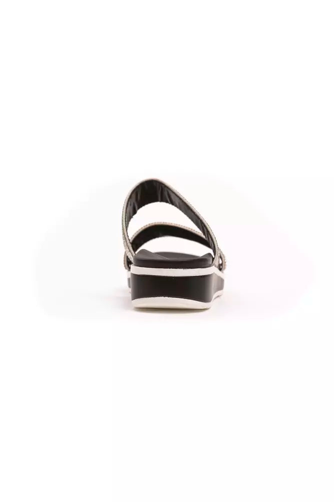 Elegant Strappy Rhinestone-Embellished Sandals