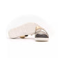 Elegant Gold Strappy Low Heel Sandals