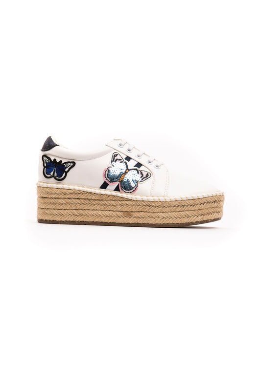 Chic Sequined Platform Sneakers - Elevate Your Style