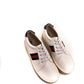 Chic Platform White Sneakers with Lace-Up Detail