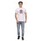 Elegant White Cotton Tee with Logo Print