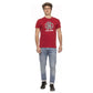 Elegant Red Cotton Tee with Signature Logo