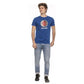 Chic Blue Logo Tee with Short Sleeves