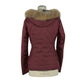 Chic Pink Hooded Wool-Effect Jacket