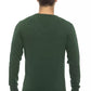 Elegant Green V-Neck Men's Sweater