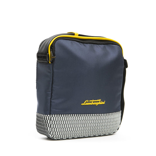 Elegant Blue Two-Compartment Satchel