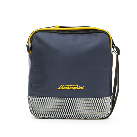 Elegant Blue Two-Compartment Satchel