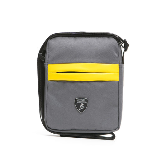 Sleek Gray Satchel with Adjustable Strap