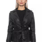 Elegant Belted Black Jacket for Women
