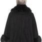 Elegant Faux Fur Kimono Jacket