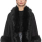 Elegant Faux Fur Kimono Jacket