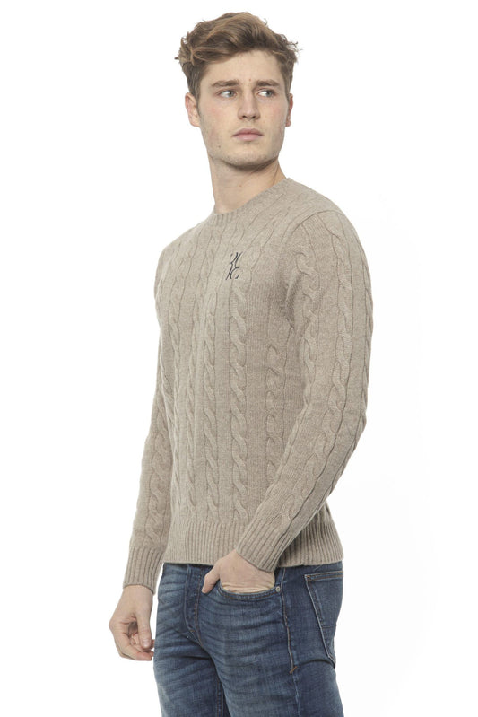 Elegant Cashmere Crewneck Men's Sweater