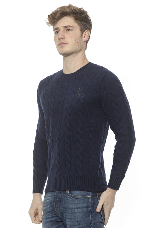 Elegant Cashmere Crewneck Sweater in Blue