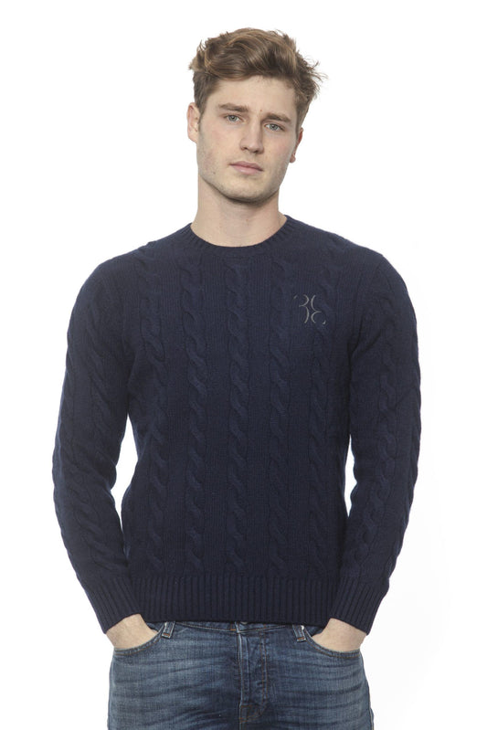 Elegant Cashmere Crewneck Sweater in Blue
