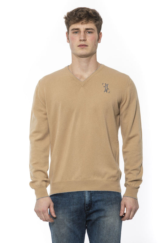Elegant Cashmere V-neck Men's Sweater