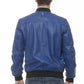 Elegant Italian Leather Bomber Jacket