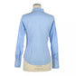 Elegant Light Blue Slim Fit Blouse