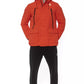 Chic Red Water-Repellent Hooded Jacket