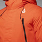 Chic Red Water-Repellent Hooded Jacket