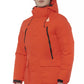 Chic Red Water-Repellent Hooded Jacket