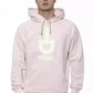Chic Oversized Pink Cotton Sweatshirt with Hood