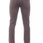 Elegant Super Slim Burgundy Trousers