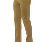 Chic Beige Cotton Stretch Pants