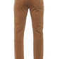 Copper-Tone Cotton Blend Chinos for Men