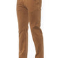 Copper-Tone Cotton Blend Chinos for Men