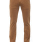 Copper-Tone Cotton Blend Chinos for Men