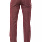 Elegant Super Slim Burgundy Trousers