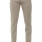 Beige Super Slim 5-Pocket Men's Trousers