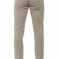 Beige Super Slim 5-Pocket Men's Trousers