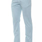 Sleek Slim Fit Cotton Blend Trousers