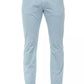 Sleek Slim Fit Cotton Blend Trousers
