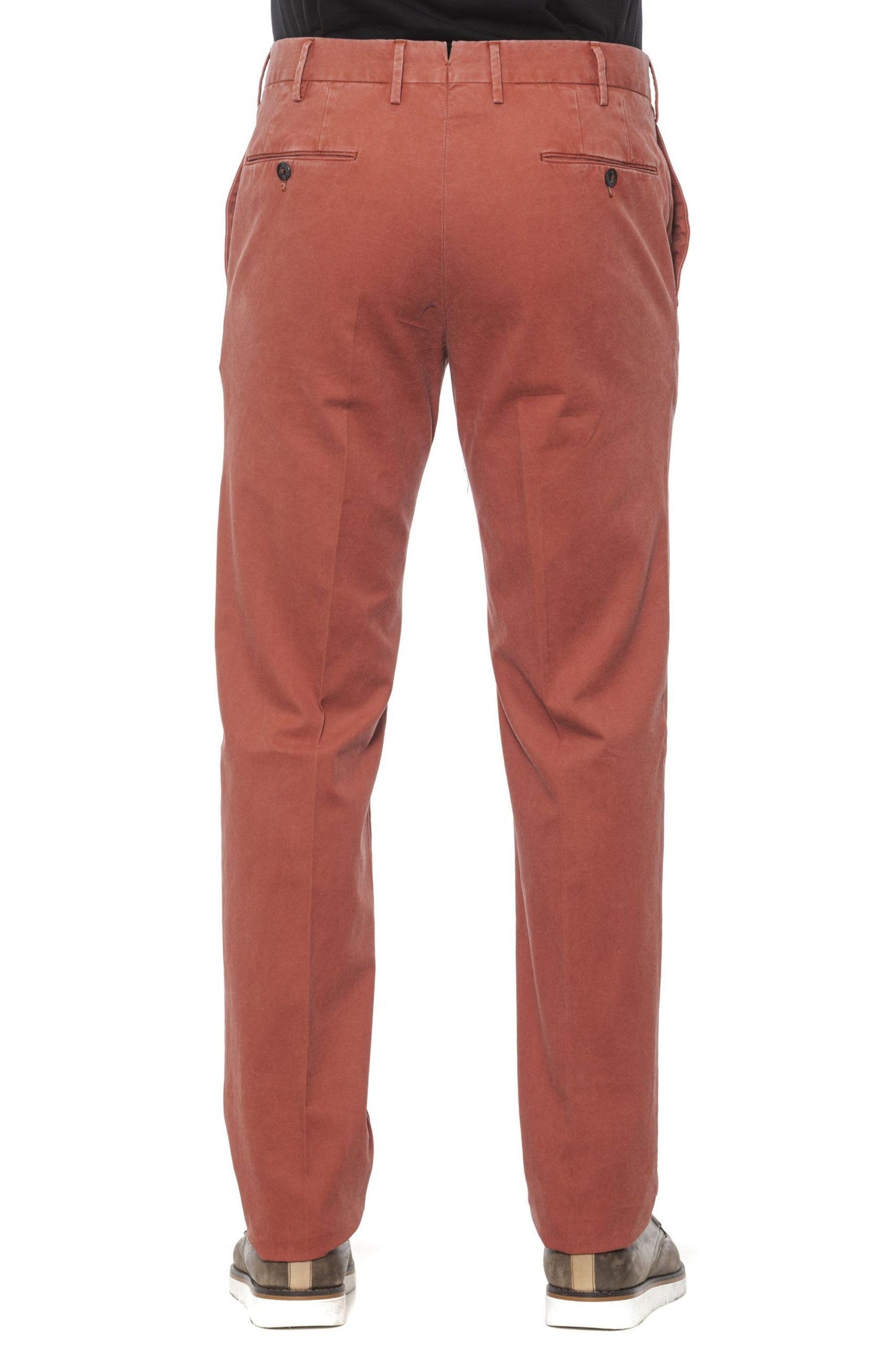 Elegant Super Slim Men's Trousers in Red