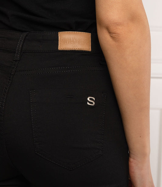High Waist Slim Fit Chic Black Jeans