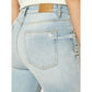 High-Waist Slim Light Blue Jeans