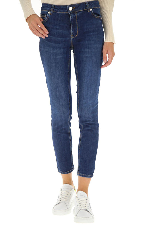 Divine High Waist Dark Blue Jeans