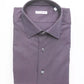 Burgundy Slim Collar Shirt - Medium Elegance