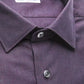 Burgundy Slim Collar Shirt - Medium Elegance