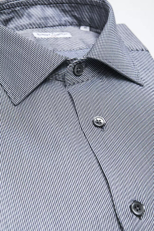 Sleek Medium Slim Collar Cotton Shirt