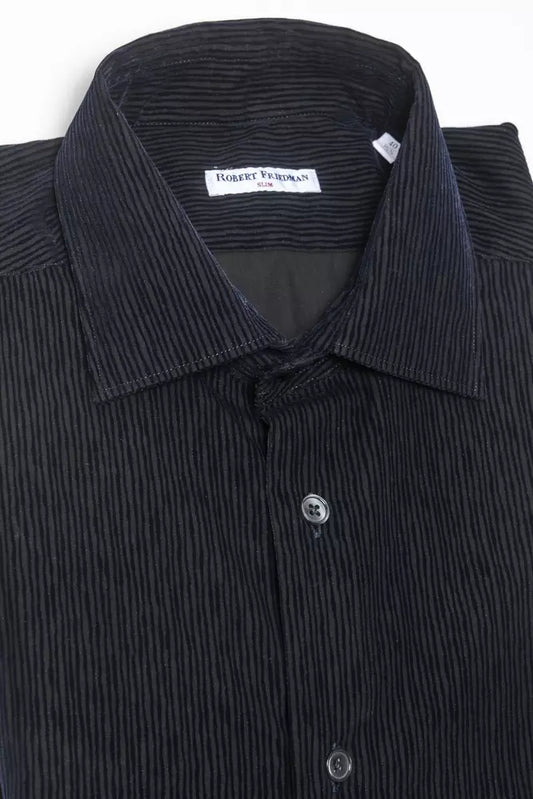 Sleek Medium Slim Collar Cotton Shirt